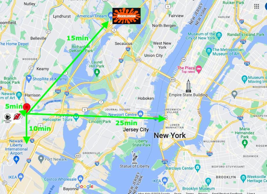 Best Room To Visit Nyc-Subway Access Newark Exterior foto